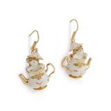 Enamel Pet Fun Teapot & Mouse Earrings