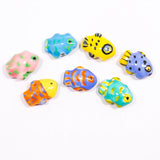 Hand-painted Fish Ceramic Beads For Jewelry Making Necklace Bracelet 18x14mm
