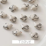 Hand-Painted Ceramic Bird Bead Necklace DIY Material
