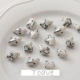 Hand-Painted Ceramic Bird Bead Necklace DIY Material