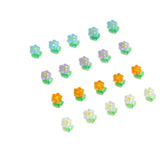 Hand-Painted Small Flowers Resin Patch DIY Jewelry Accessories