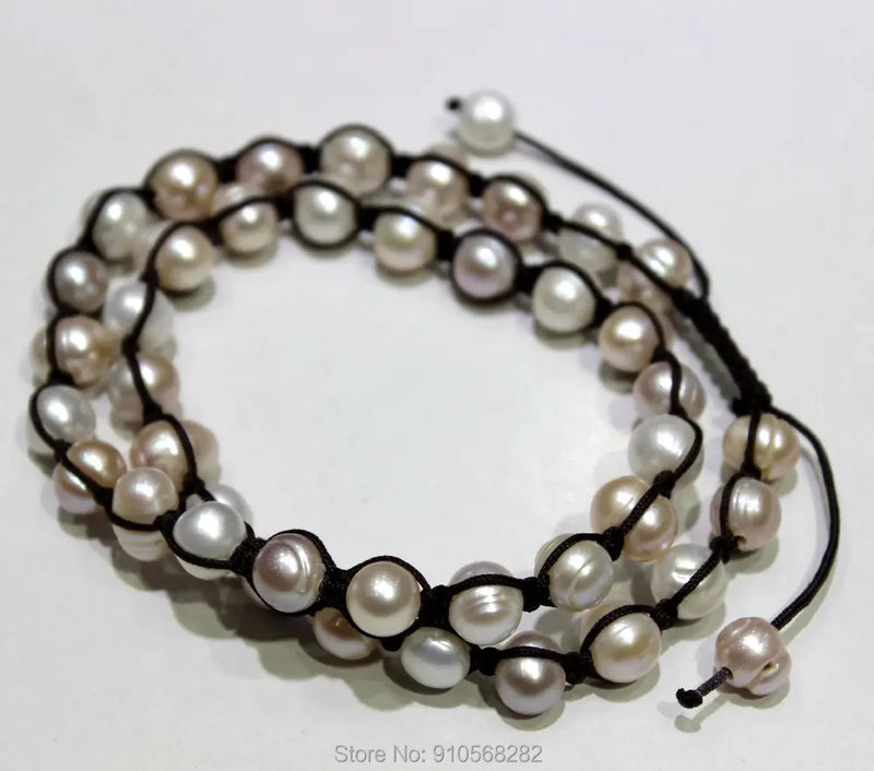 Hand-Woven Chinese Knot Freshwater Pearl Necklace 22INCH