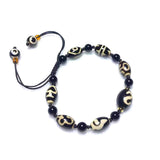 Hand-woven Amulet Bracelet Agate DZI Beads Money hook Totem Adjustable