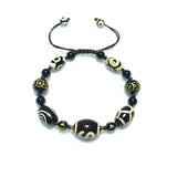 Hand-woven Amulet Bracelet Agate DZI Beads Money hook Totem Adjustable