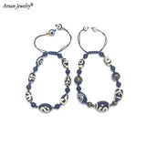 Hand-woven Amulet Bracelet Agate DZI Beads Money hook Totem Adjustable