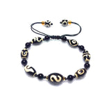 Hand-woven Amulet Bracelet Agate DZI Beads Money hook Totem Adjustable