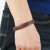 Ethnic Style Men's Leather Bracelet, Multi-layer PU Retro Jewelry