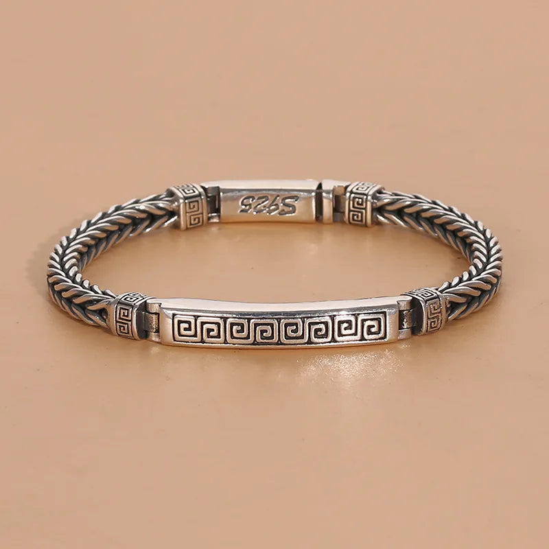 Hand-woven National Tide Men's Bracelet - Niche Hand Jewelry