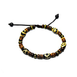 Hand-woven Tibetan Dzi Bead Bracelet Agate 8*12mm Men Women Ornament Bracelet