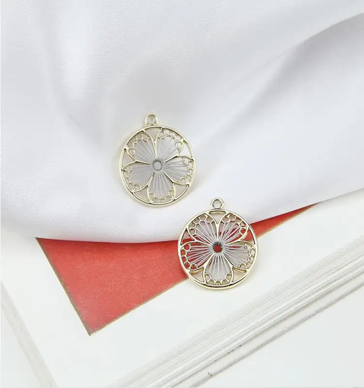 Geometric Alloy Charms for DIY Jewelry Necklace/Earrings