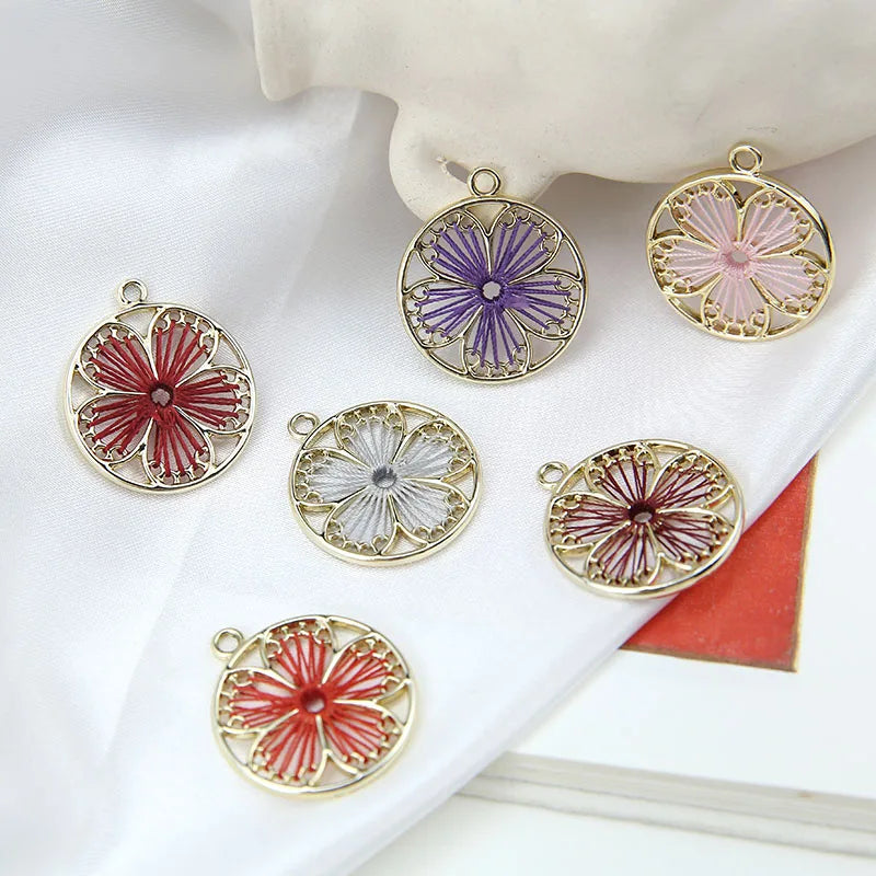 Geometric Alloy Charms for DIY Jewelry Necklace/Earrings