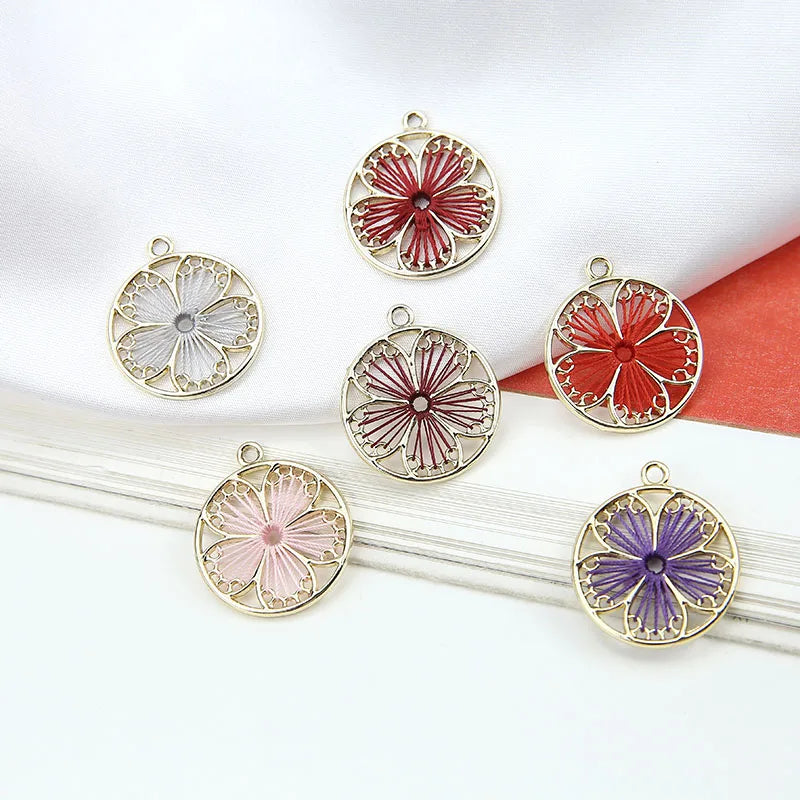 Geometric Alloy Charms for DIY Jewelry Necklace/Earrings