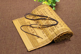 Hand Woven Jade Necklace Pendant Rope Men Women Brown