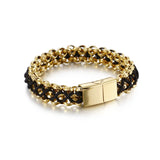 Hand-woven Stainless Steel Men's Bracelet