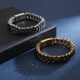 Hand-woven Stainless Steel Men's Bracelet