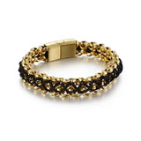 Hand-woven Stainless Steel Men's Bracelet