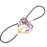 Colorful Gravel Tree Of Life Bookmark Heart Shaped Chakra Crystal Gift