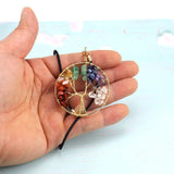 Gravel Tree Of Life Bookmark 7 Chakra Rock Crystal