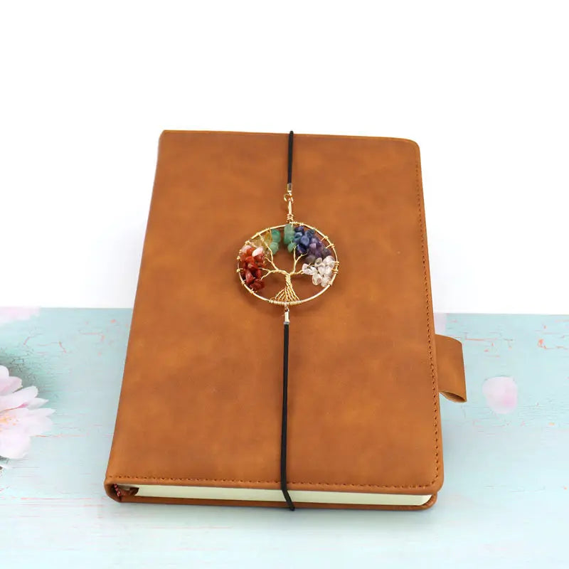 Gravel Tree Of Life Bookmark 7 Chakra Rock Crystal