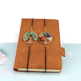 Gravel Tree Of Life Bookmark 7 Chakra Rock Crystal