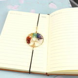 Gravel Tree Of Life Bookmark 7 Chakra Rock Crystal