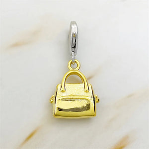 Handbag Briefcase Charms Pendant 925 Silver Jewelry For Women