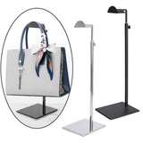 Metal Polished Handbag Display Stand for Shelves Countertop