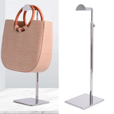 Metal Polished Handbag Display Stand for Shelves Countertop