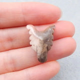 Wolf Head Pink Opal Stone Necklace Pendant 25x17x9mm
