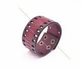 Retro Punk Biker Wide Wrap Leather Bracelet Wristband Cuff Bangle