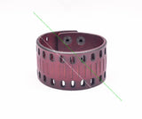 Retro Punk Biker Wide Wrap Leather Bracelet Wristband Cuff Bangle