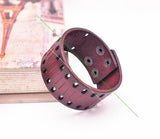 Retro Punk Biker Wide Wrap Leather Bracelet Wristband Cuff Bangle