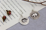 Handcrafted 925 Silver Elephant Earrings for Women
