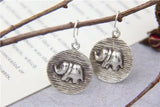 Handcrafted 925 Silver Elephant Earrings for Women