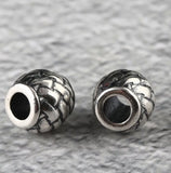 Vintage 925 Silver Large Hole Beads DIY Jewelry Findings