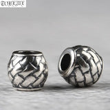 Vintage 925 Silver Large Hole Beads DIY Jewelry Findings