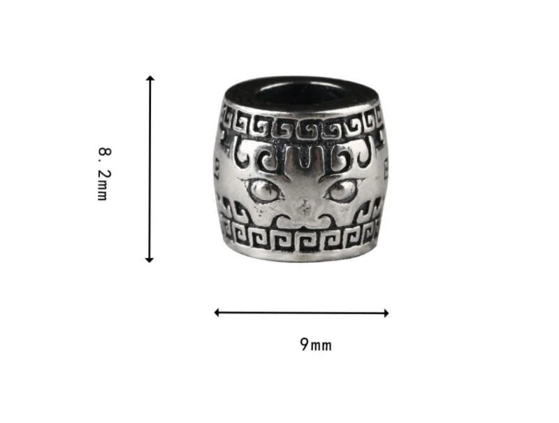 925 Silver Lucky Symbol Beads Vintage Good Luck Beast Loose Bead