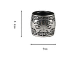 925 Silver Lucky Symbol Beads Vintage Good Luck Beast Loose Bead