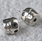 925 Silver Skull Beads Sterling Skeleton Loose Beads DIY Jewelry Findings