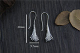 925 Silver Tassel Earrings, Sterling Silver Women Drop Earrings