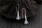 925 Silver Tassel Earrings, Sterling Silver Women Drop Earrings