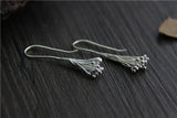 925 Silver Tassel Earrings, Sterling Silver Women Drop Earrings
