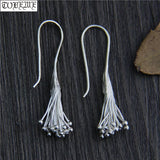 925 Silver Tassel Earrings, Sterling Silver Women Drop Earrings