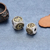925 Silver Chinese Mythic Beasts Bead Good Luck Loose Beads DIY