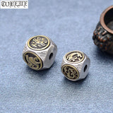 925 Silver Chinese Mythic Beasts Bead Good Luck Loose Beads DIY