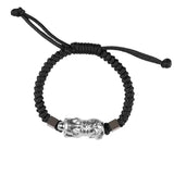 999 Silver Wolf-Bead Bracelet Pure Silver Power Man Bracelet