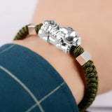 999 Silver Wolf-Bead Bracelet Pure Silver Power Man Bracelet