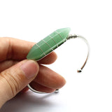Assorted Ore Jade Crystal Open Bracelet Womens Daily Jewelry