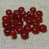 Handcrafted Red Agate Bead Bracelet with Small Abacus Design