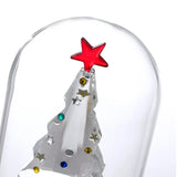 Crystal Christmas Tree Ornaments Clear Glass Figurine Holiday Decor